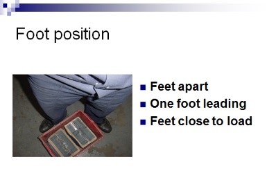 correct foot position